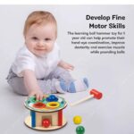 VR Toys Wooden Hammer Case Toy Knock Pounding Bench for Kids