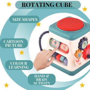 Swadesi Krafts 5 In 1 Activity Cube For 1+ Year Olds