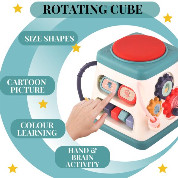 Swadesi Krafts 5 In 1 Activity Cube For 1+ Year Olds