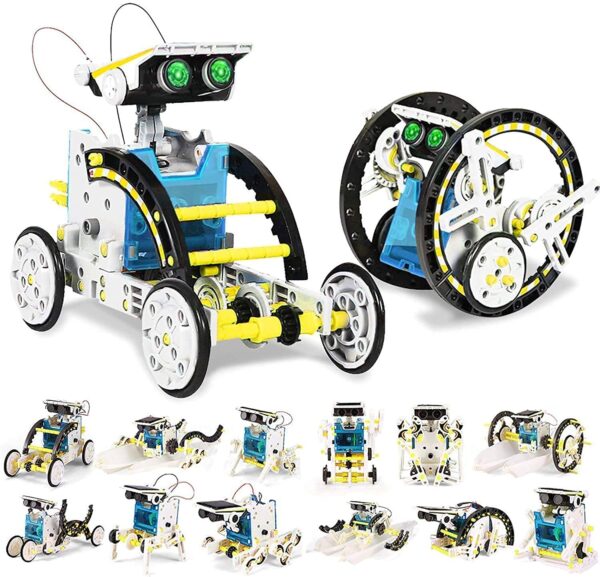 SUKON Kid Toy 13-in-1 Education Solar Robot Toys