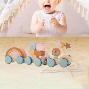 ATORSE® Toy Baby Pull Along Toy Montessori Toy