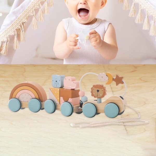 ATORSE® Toy Baby Pull Along Toy Montessori Toy