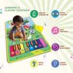 CAREIT 3-in-1 (Bull & Sheep ) Piano Mat for Toddlers