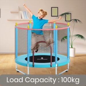 StarAndDAisy 1.4 Meter Kids Trampoline with Safety Enclosure Net