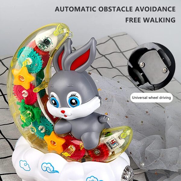 Goyal's Transparent Gear Moon Rabbit Toy