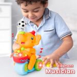 Zest 4 Toyz Musical Walking Elephant Drummer Toy