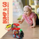 Gooyo GY0715 Battery Operated Gear Transparent Train Engine Toy