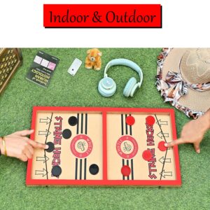 Fastest Finger First String Hockey Sling Puck Indoor Board Games
