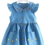 BENKILS Baby Girl Knee Length Frock Dress