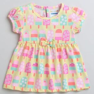 Cotton Knee Length Casual Frock
