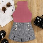 DEL LUNA Baby Girls Casual Top And Skirt