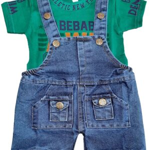 Dungaree & T-Shirt Clothing Set