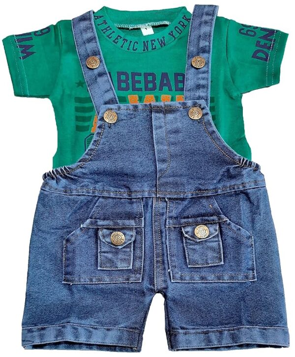 Dungaree & T-Shirt Clothing Set