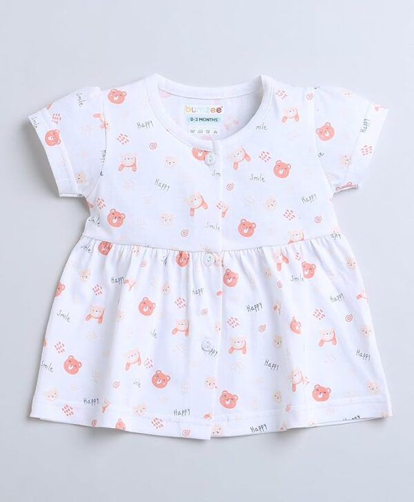 Girls Half Sleeves Cotton Frock
