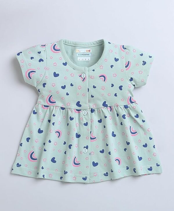 Girls Half Sleeves Cotton Frock