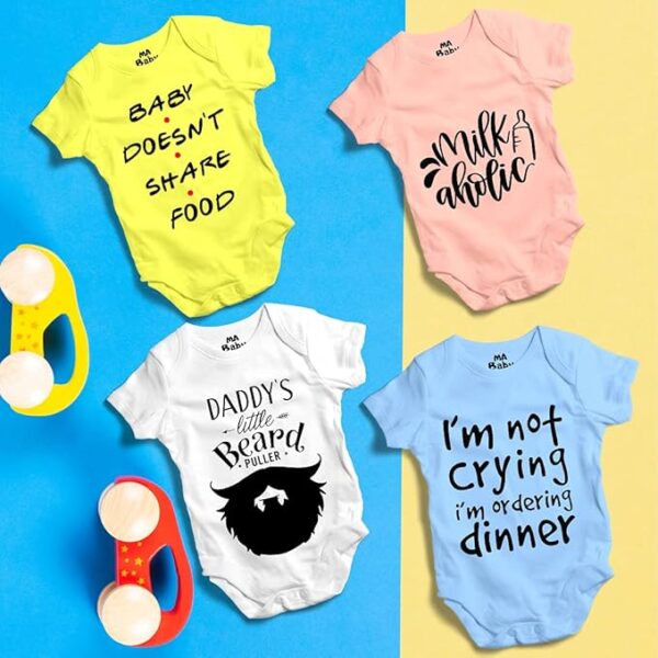 Printed Cotton Baby Bodysuits