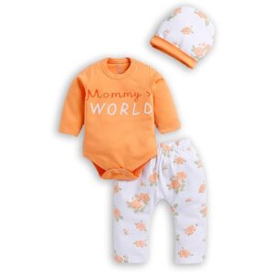 Regular Fit Bodysuit, Trouser with Cap