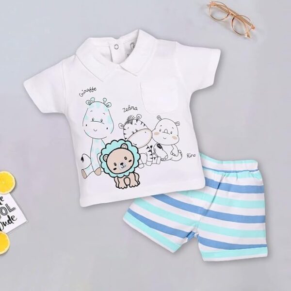 100% Pure Cotton T-shirt and Shorts Set