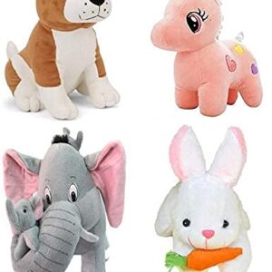 odinbirds Pack Of 4 Animals Soft Toy Kids