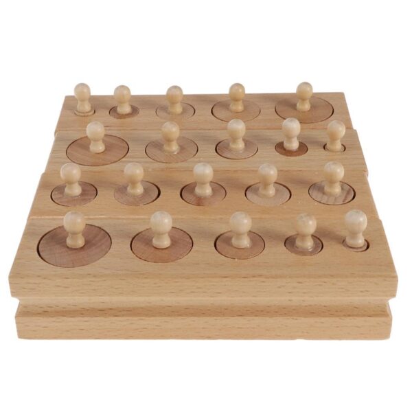 Lyla Set of Knobbed Cylinder Blocks