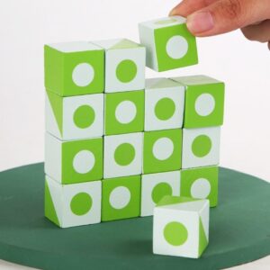 JOTANIYA CREATION Wooden Pattern Cube Shape Sorting Blocks