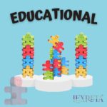 LEXRETA Balancing and Stacking Game Interlocking Blocks for Kids