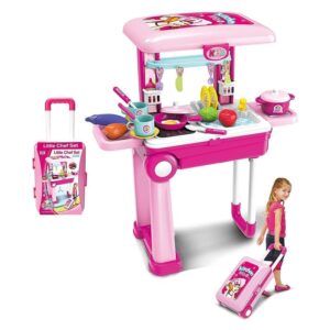 KAVIH Acrylonitrile Butadiene Styrene Realistic Big Kitchen Set for Kids