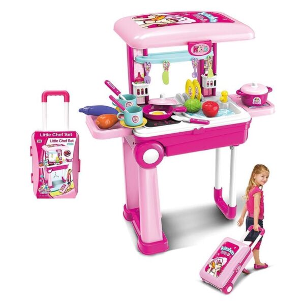 KAVIH Acrylonitrile Butadiene Styrene Realistic Big Kitchen Set for Kids