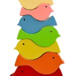Earthytweens Kid Wooden Bird Stacker