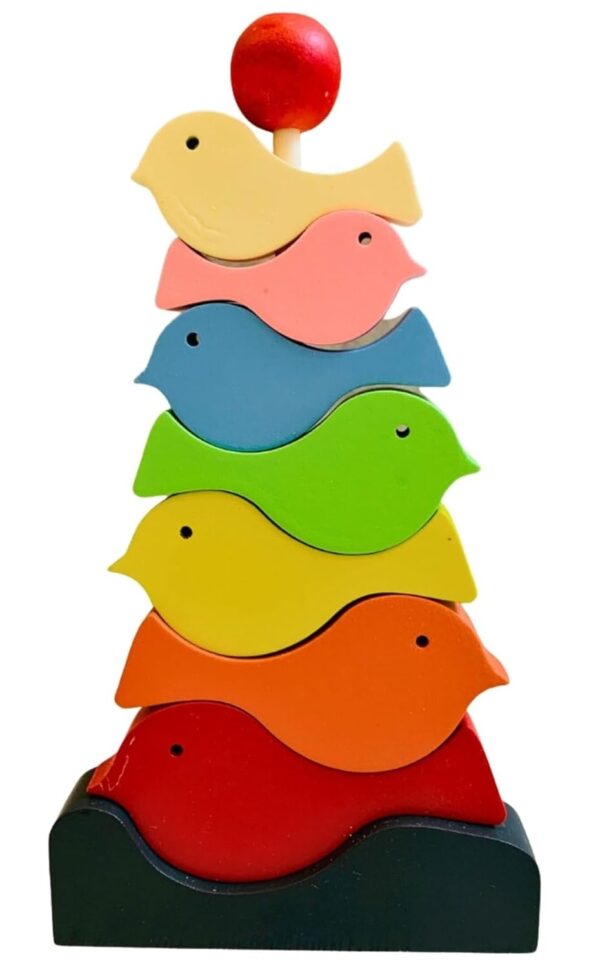 Earthytweens Kid Wooden Bird Stacker