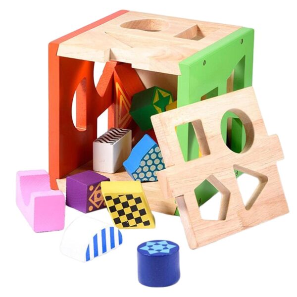 Lyla Wood Shape Sorting Building Blocks