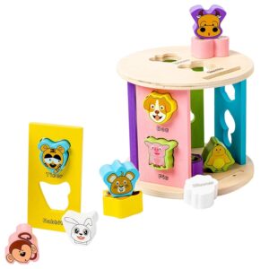 LOOM TREE® Wooden Shape Sorter Toy