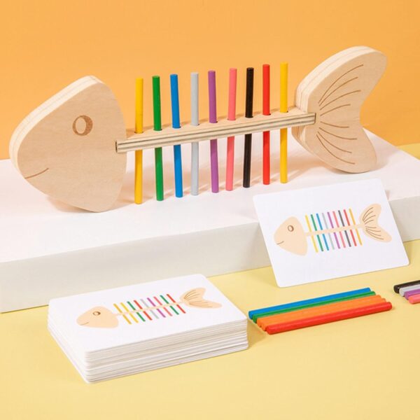 bnf Montessori Educational Fish Bone Sorting Toy