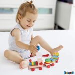 Kidology Wooden Train Geometric Shape Sorter