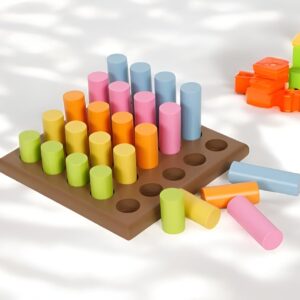 Playbox Wooden Grading Multicolor Cylinders