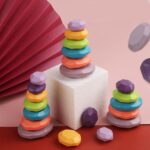 LOOM TREE® Wooden Colored Balancing Stones