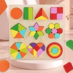 Wudly Fraction Puzzle Board