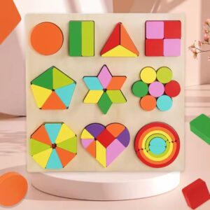 Wudly Fraction Puzzle Board
