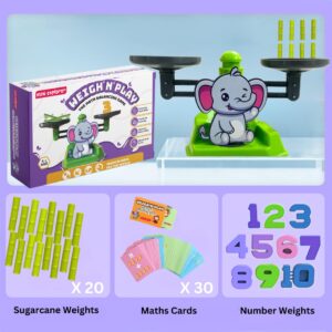 MiniExplorer 2 in 1 Elephant and Sugarcane Balancing Toy for Kids