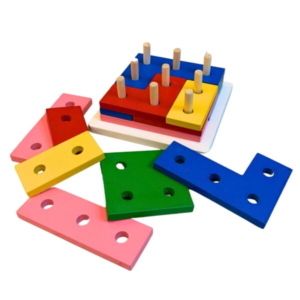Earthytweens Wooden Tetris Block Puzzle