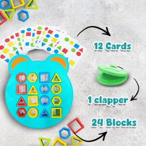 Wembley Kids Montessori Geometric Shape Sorter Puzzle Game