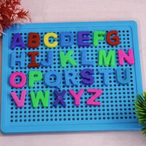DIY Alphabet Platter Peg Board