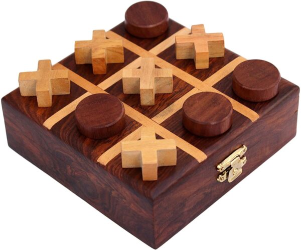 STAR CRAFT 6+ years Wooden Tic Tac Toe Game