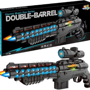 TOYRENTTO Black Toy Gun with Music