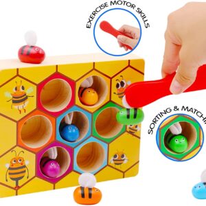 HAPPY HUES® Wooden Sorting & Stacking Toys