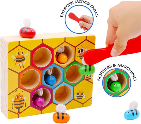 HAPPY HUES® Wooden Sorting & Stacking Toys
