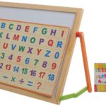 IndusBay® 2 in 1 Wooden Writing Board Double Sided