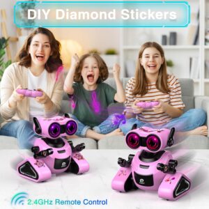 Onecado Girls Robot Toys with 3D Stickers