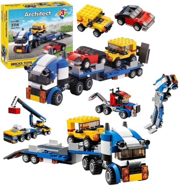 Umadiya® Architect 3 in 1 Jeep, Car & Truck Vehicle Toys