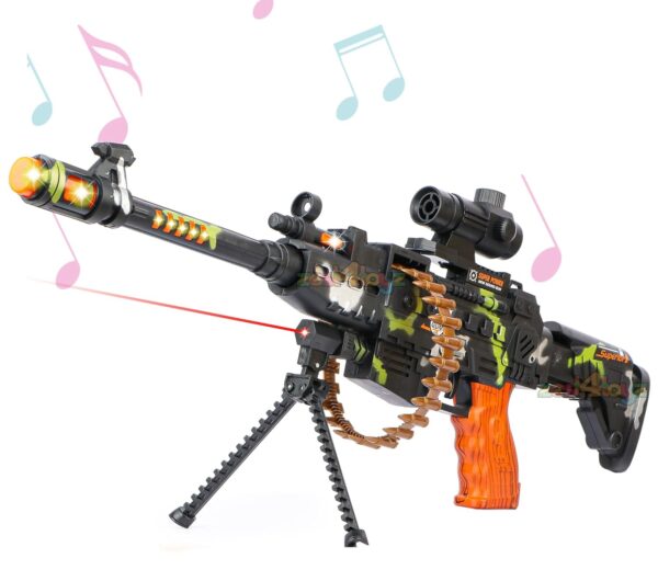 zest 4 toyz 25 Musical Army Style Toy Gun for Kids
